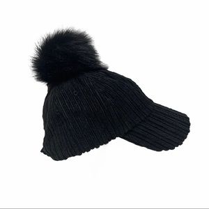 Anna & Ava Black PomPom Baseball Hat
